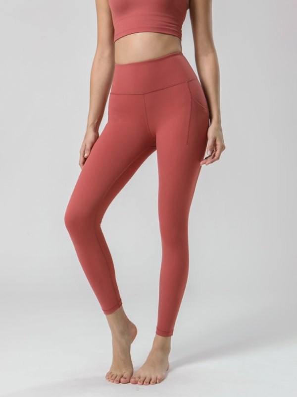 Double Sided Brushed Yoga Ninth Pants High Waist Pocket Sports Yoga Pants Women - GENERALIXIODouble Sided Brushed Yoga Ninth Pants High Waist Pocket Sports Yoga Pants WomenkakacloGENERALIXIOFSZW05976_WRE_XS_NUBWatermelon RedXS#varian
