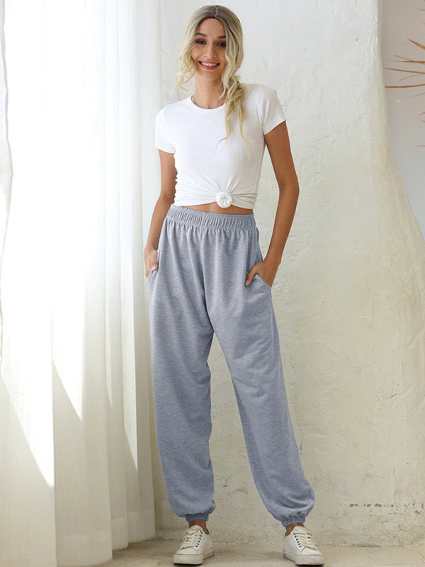 Casual sports basic loose legged pants - GENERALIXIOCasual sports basic loose legged pantskakacloGENERALIXIOFSZW11120_GR_S_NUBGreyS#varian
