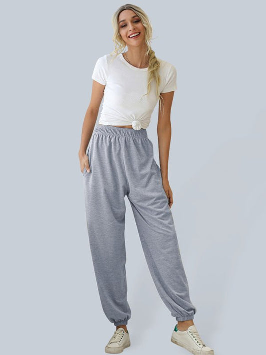 Casual sports basic loose legged pants - GENERALIXIOCasual sports basic loose legged pantskakacloGENERALIXIOFSZW11120_GR_S_NUBGreyS#varian