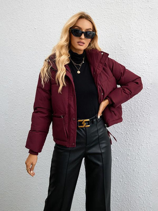 Casual Puffer Jacket for Women - GENERALIXIOCasual Puffer Jacket for WomenkakacloGENERALIXIOFSZW20271_WR_M_NUBWine RedM#varian
