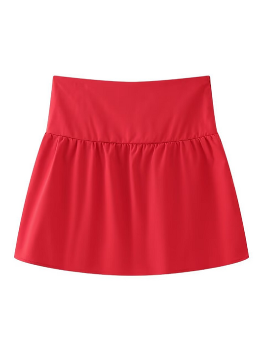 Women's new hot girl one-shoulder pleated solid color sleeveless tube top - Glixio