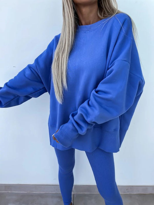 New style casual tight pants loose sweater suit two piece set - GENERALIXIONew style casual tight pants loose sweater suit two piece setkakacloGENERALIXIOFSZW26419_BL_S_NUBBlueS#varian